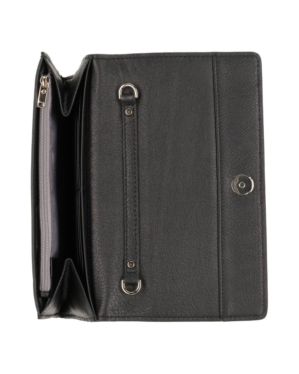 Piquadro Black Crossbody Wallet