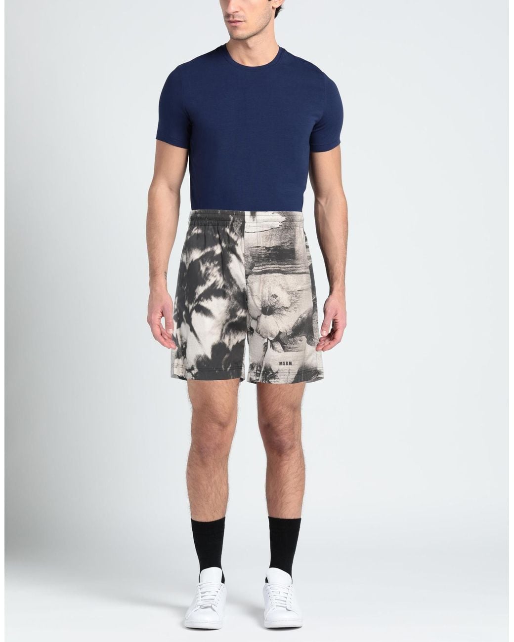 MSGM Gray Shorts & Bermuda Shorts for men