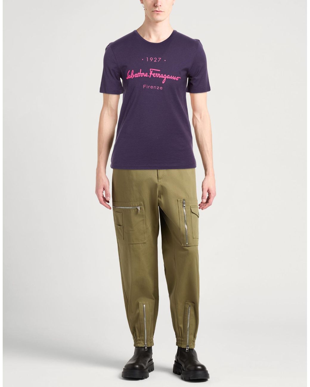 Ferragamo Blue T-Shirt for men