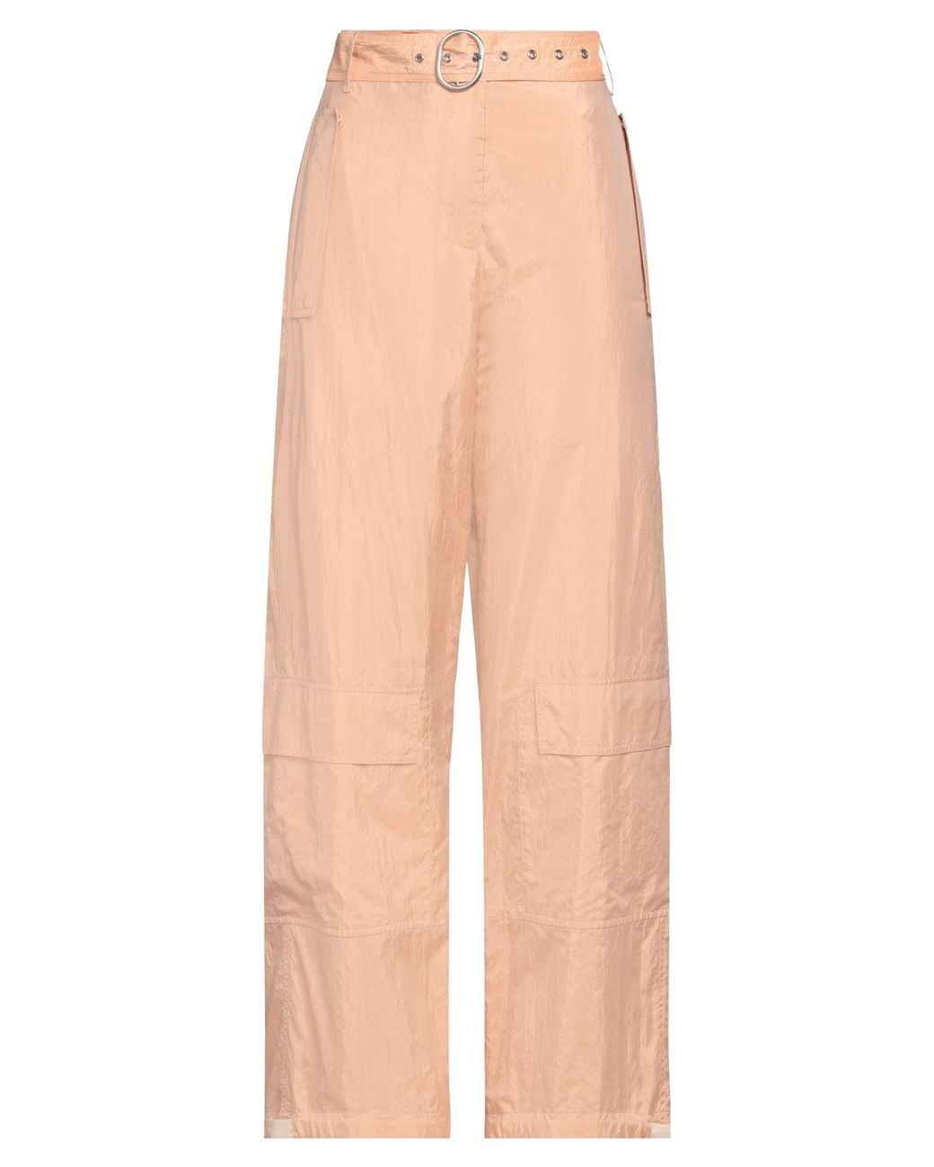 Jil Sander Natural Pants Polyamide, Silk