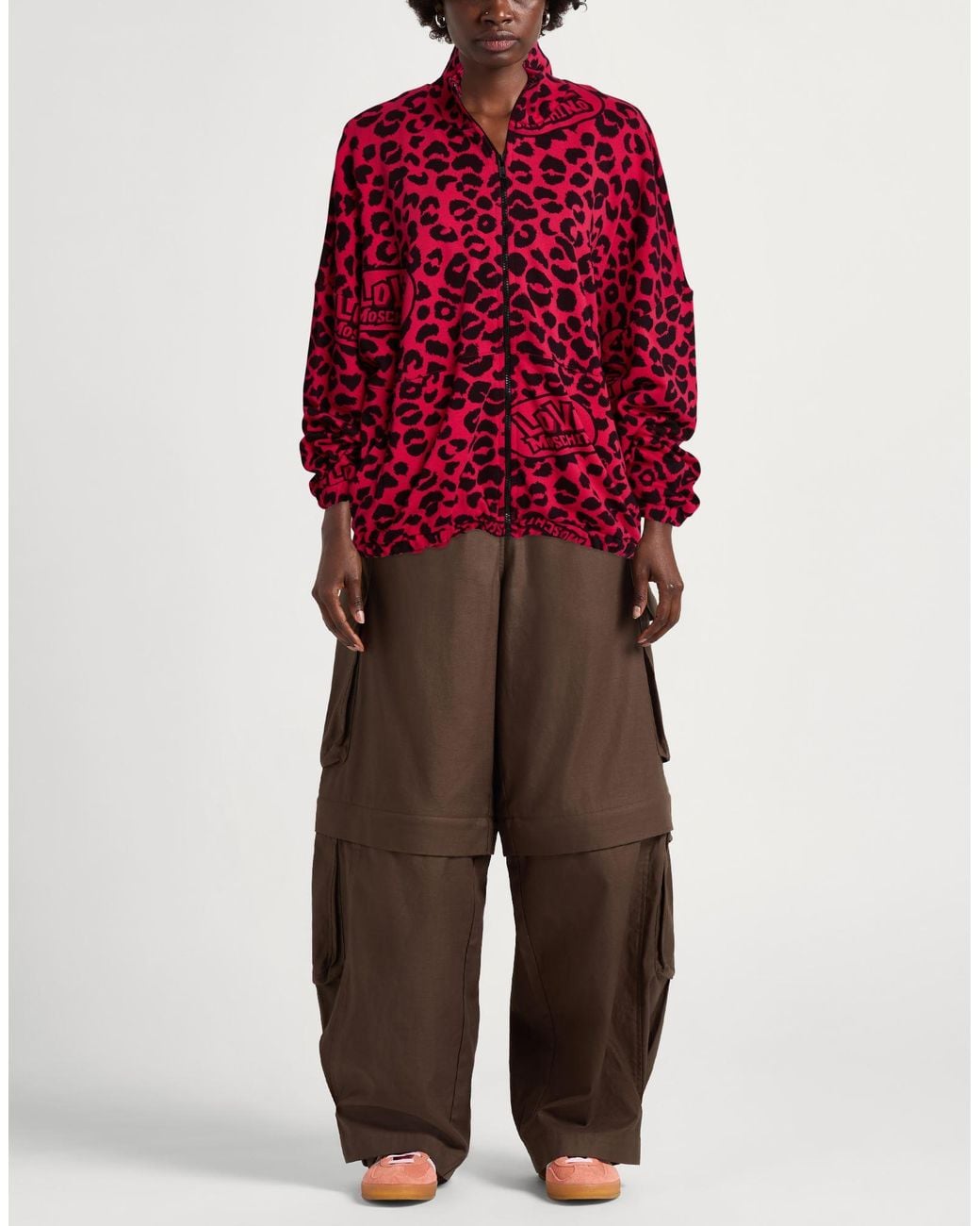 Love Moschino Red Sweatshirt Cotton