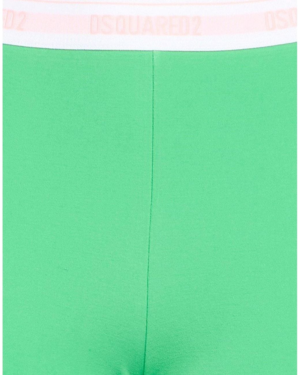DSquared² Green Shorts & Bermuda Shorts Cotton, Elastane