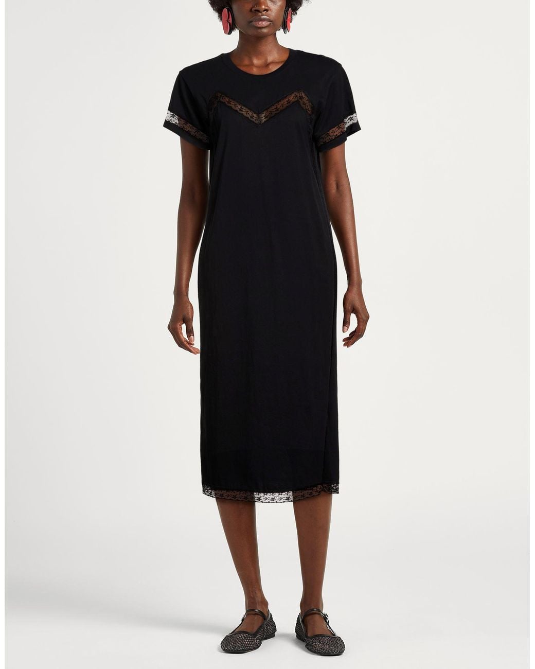 Ottod'Ame Black Midi Dresses