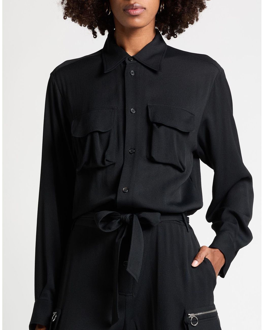 DSquared² Black Jumpsuit Acetate, Silk