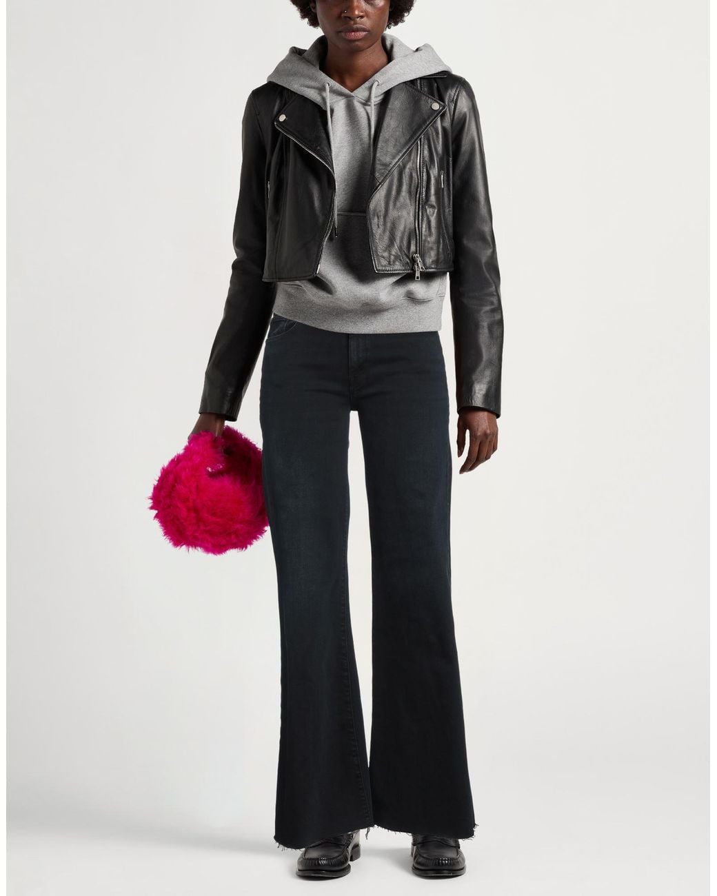 Mother Black Jeans Cotton, Polyester, Elastane