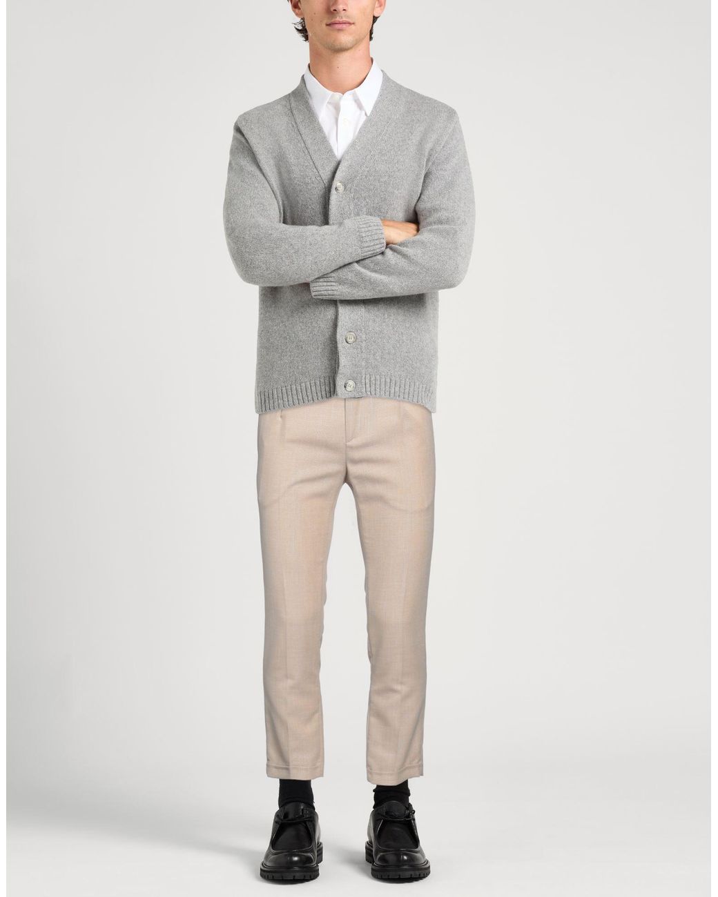 Daniele Alessandrini Natural Pants Polyester, Viscose, Elastane for men