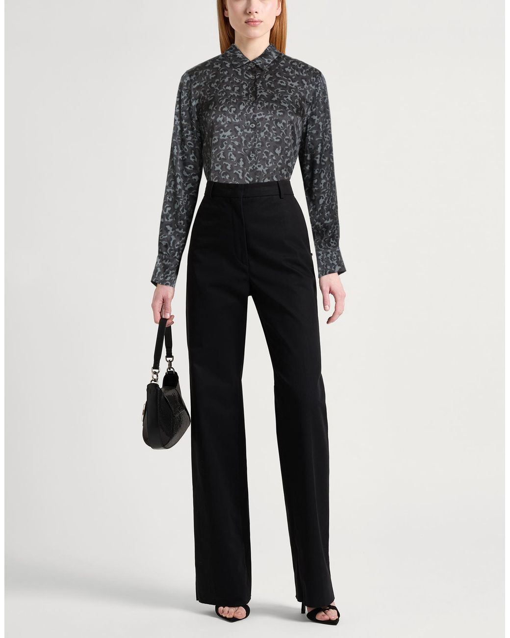 Robert Friedman Gray Shirt Viscose, Silk