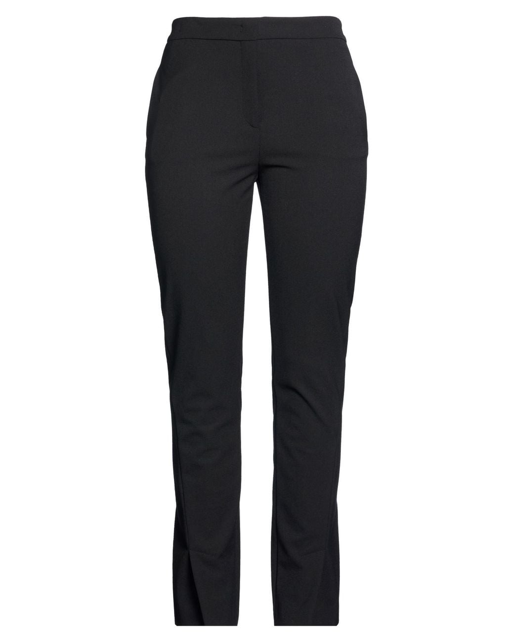 Piazza Sempione Black Pants Virgin Wool, Polyamide, Elastane
