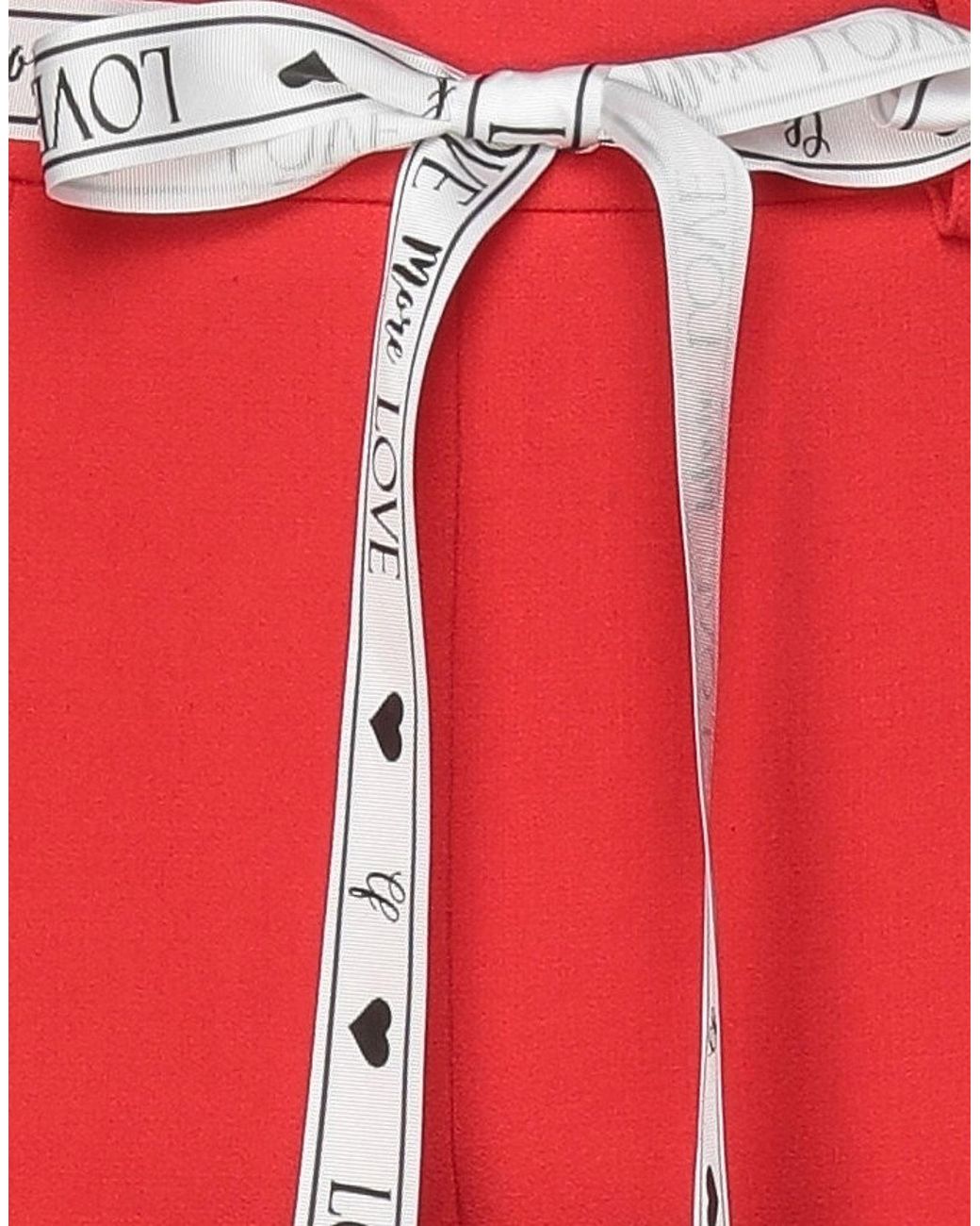 Cristinaeffe Red Pants Polyester, Viscose, Elastane