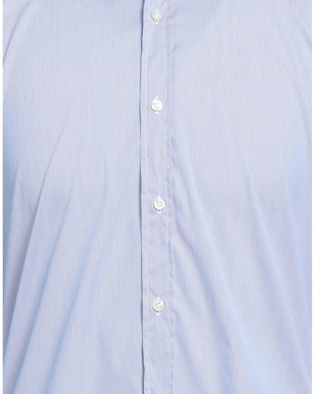 Liu Jo Blue Shirt Cotton, Polyamide, Elastane for men
