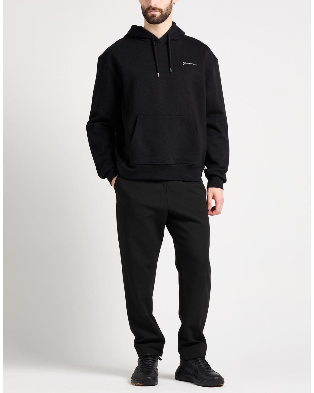 Jacquemus Black Sweatshirt Organic Cotton for men