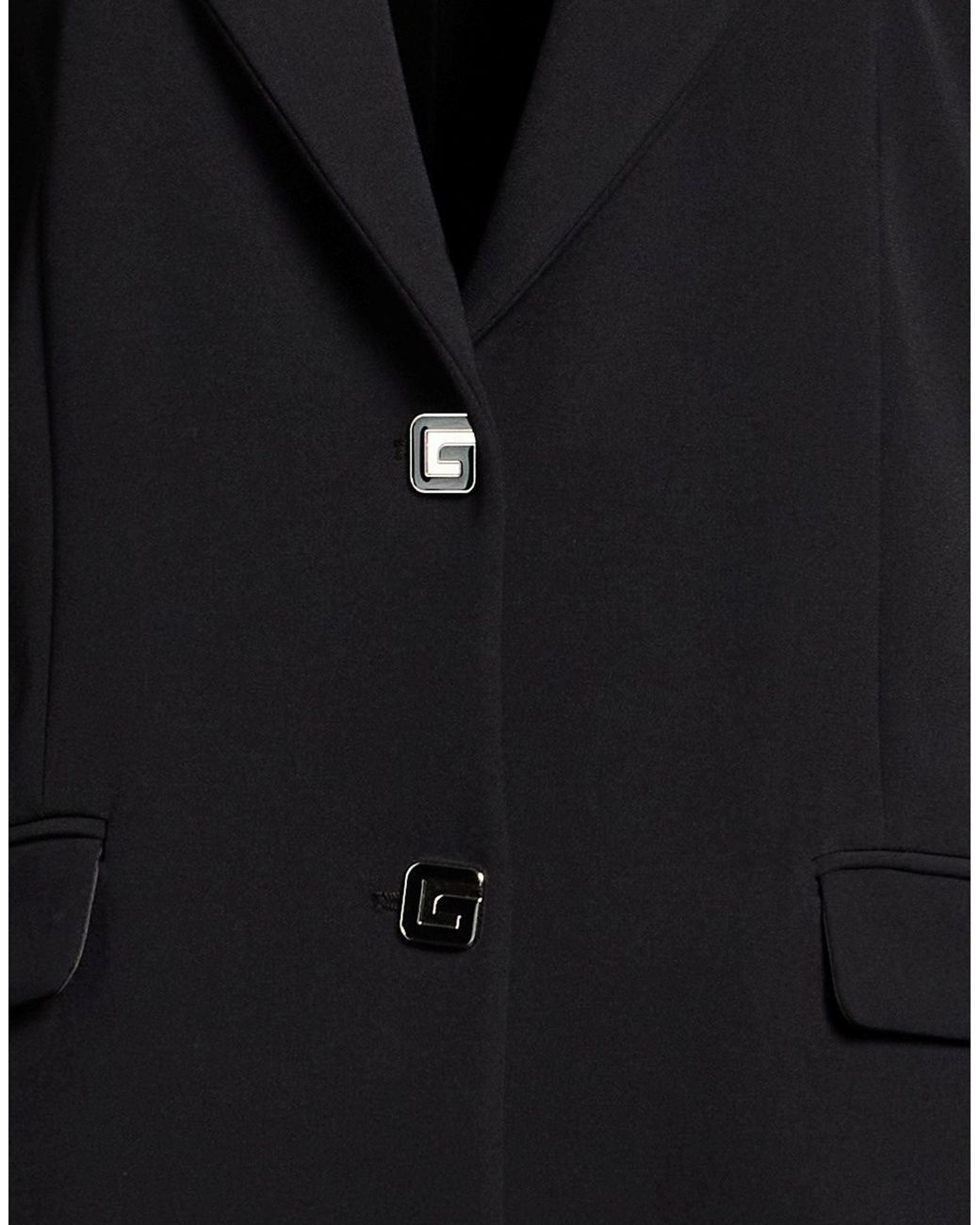 Gaelle Paris Black Blazer Polyester, Elastane