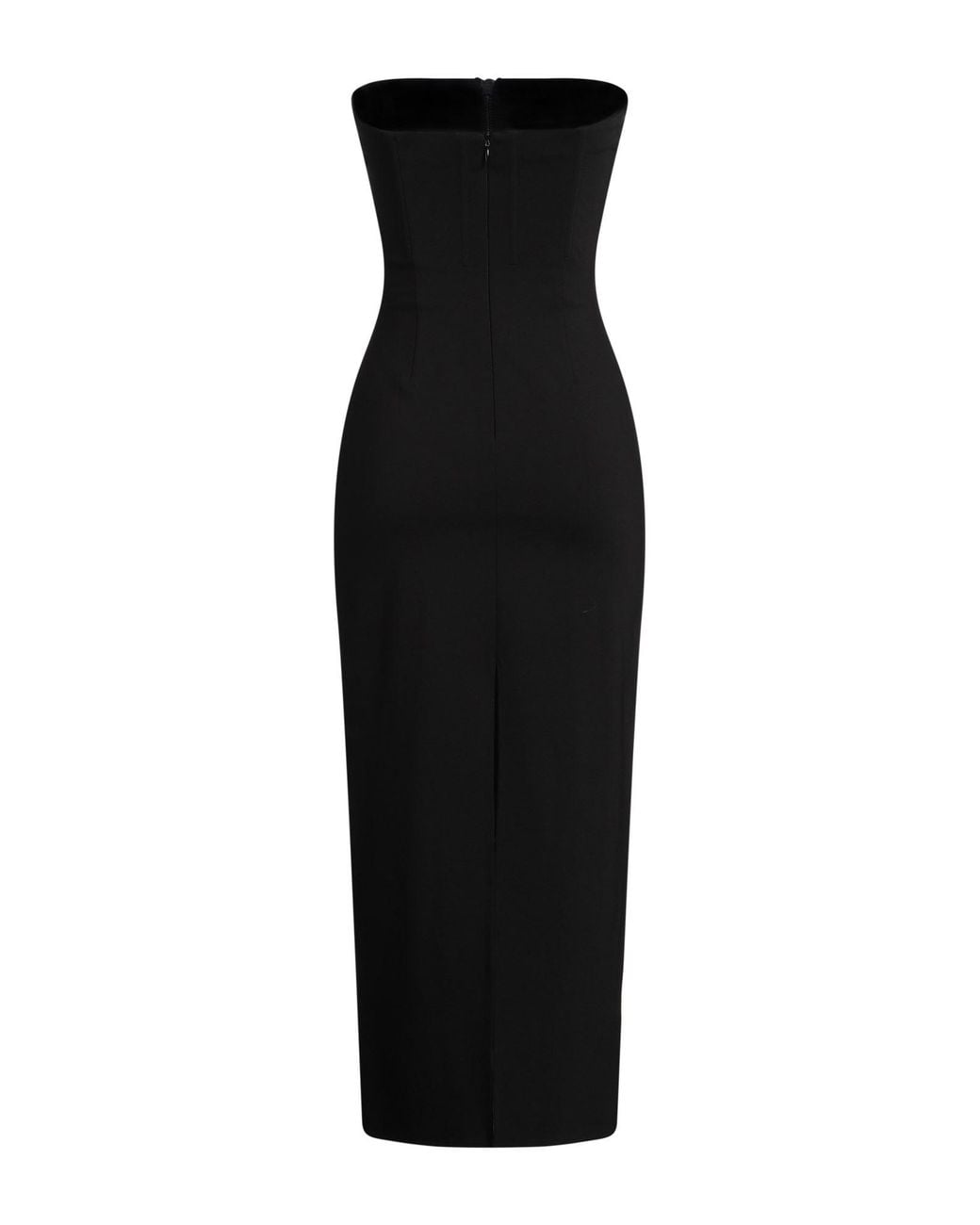 The Attico Black Midi Dress Viscose, Polyamide, Elastane