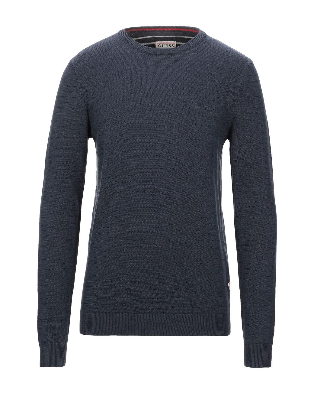 Guess Cotton Sweater in Dark Blue (Blue) for Men Lyst