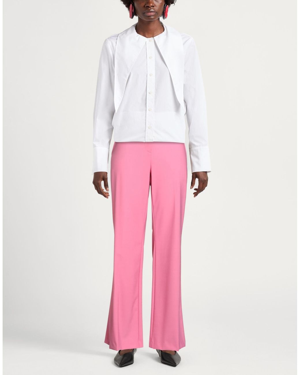 Ballantyne Pink Pants Polyester, Virgin Wool, Elastane
