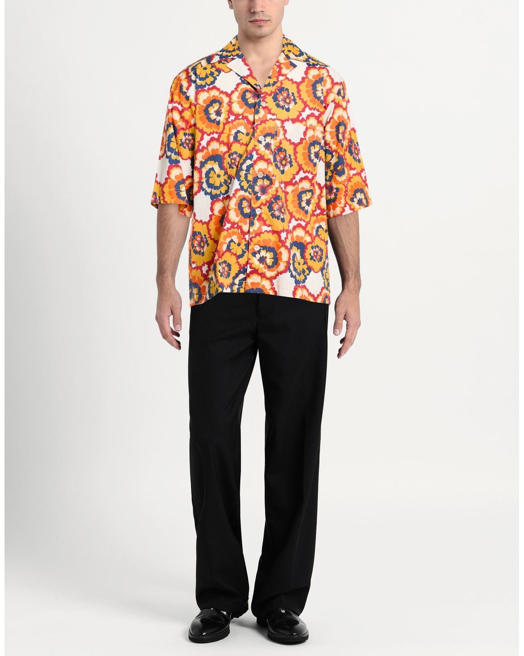 Dnl Orange Shirt for men
