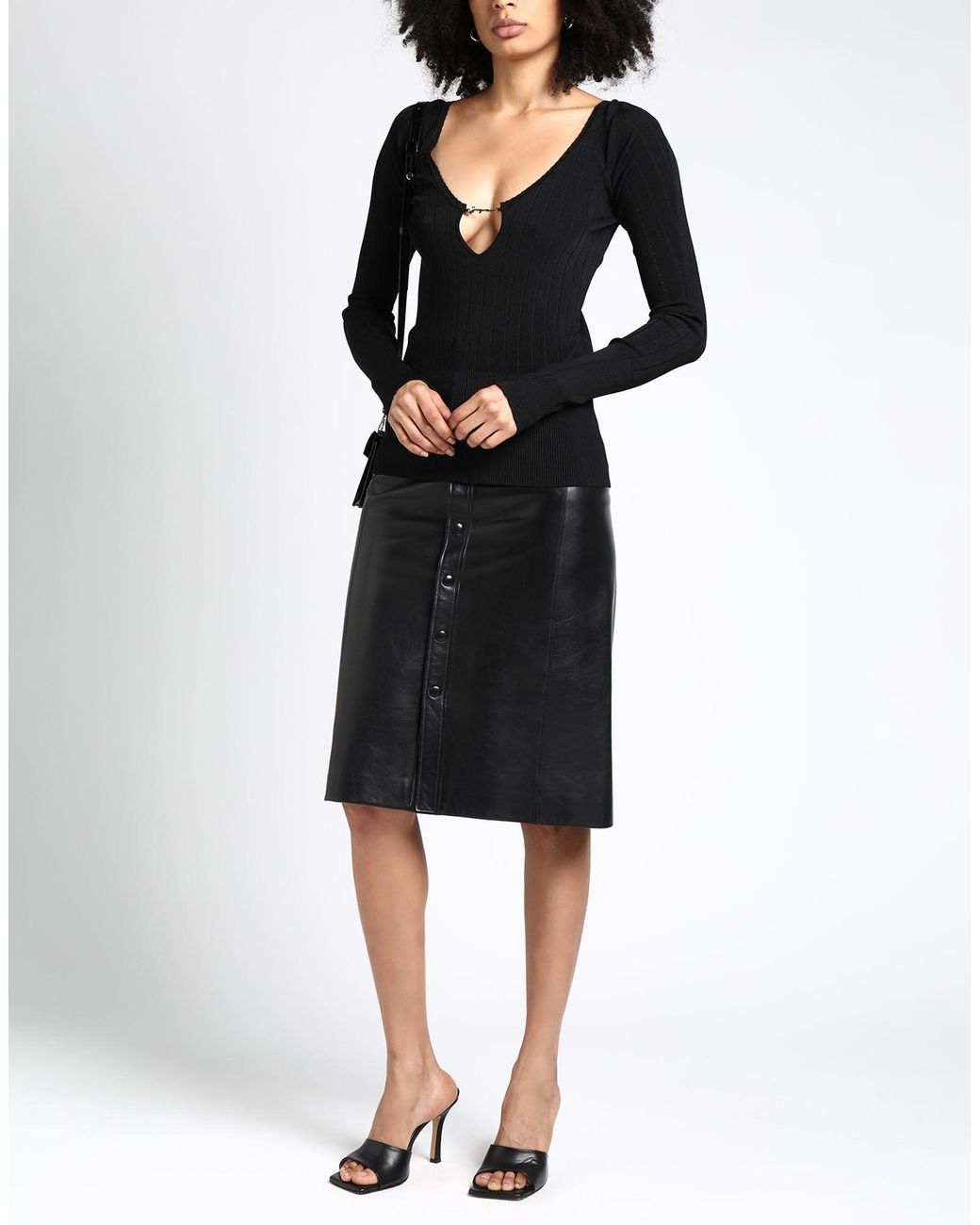 Jacquemus Black Sweater Viscose, Polyester