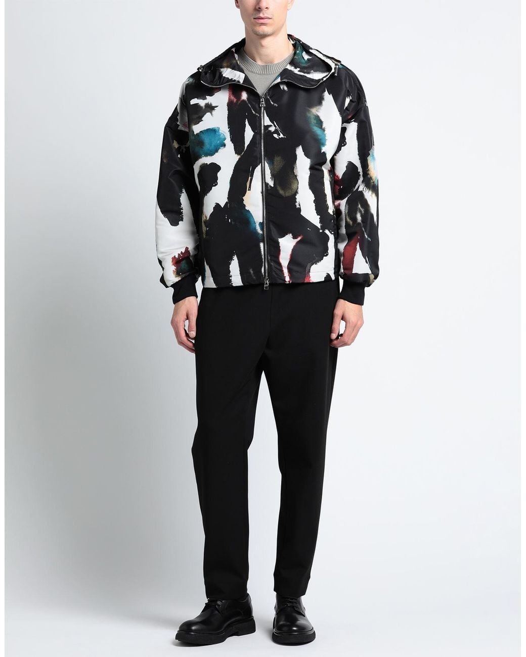 McQueen Black Jacket Polyester for men