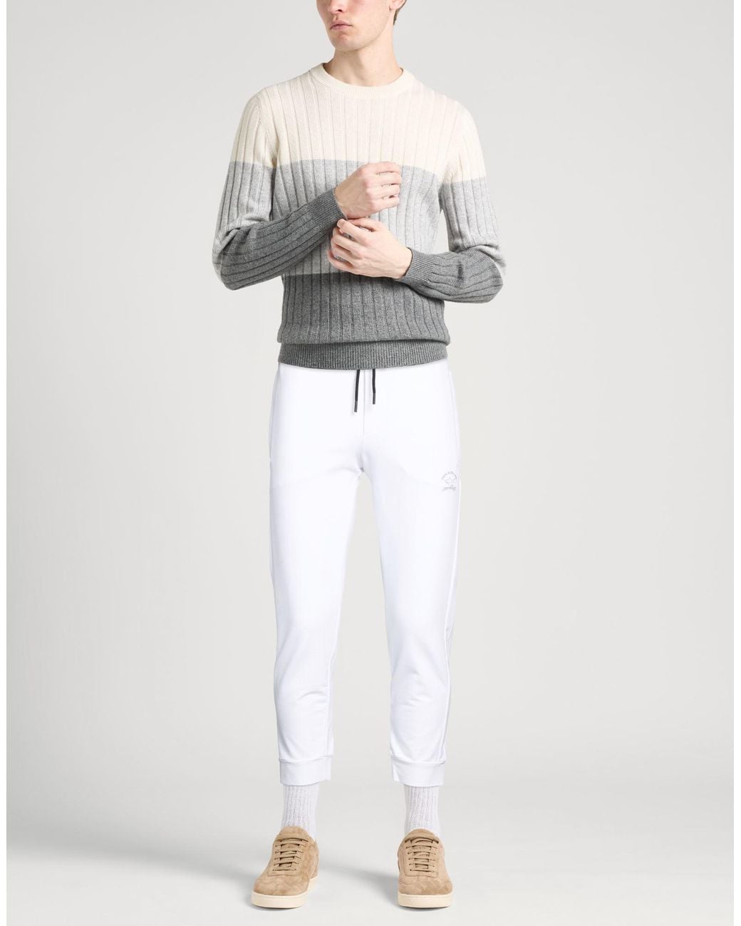 Paul & Shark White Pants for men