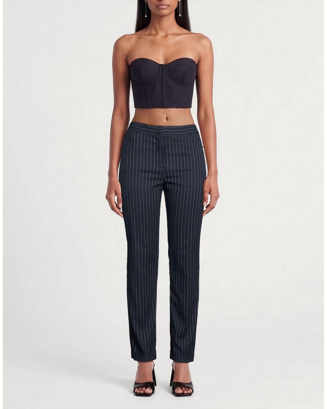 Pennyblack Blue Pants Viscose, Polyester, Polyamide, Elastane