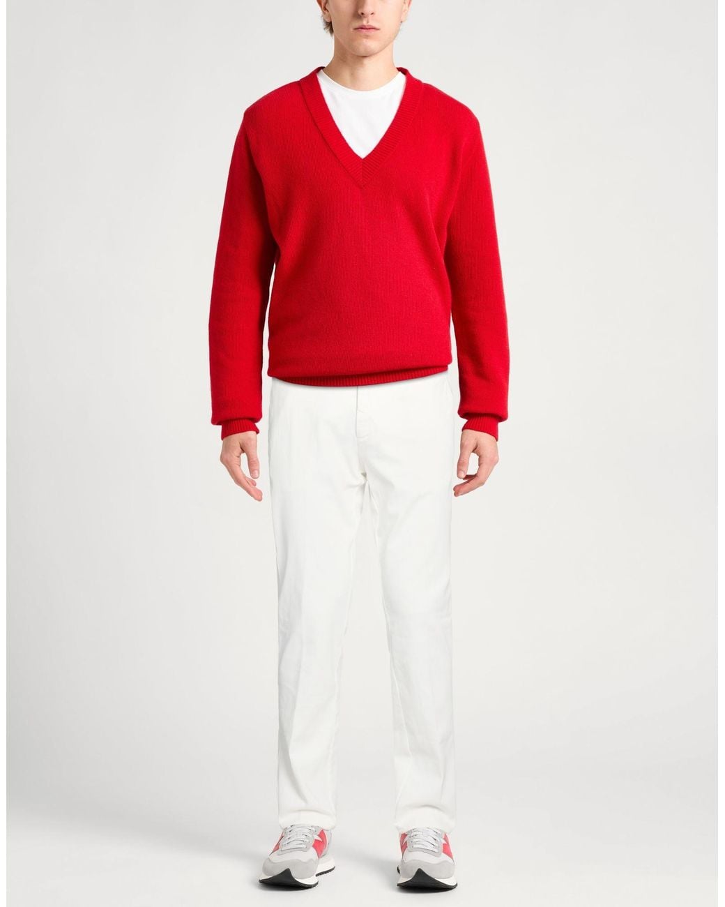 Harmont & Blaine White Pants Cotton, Elastane for men