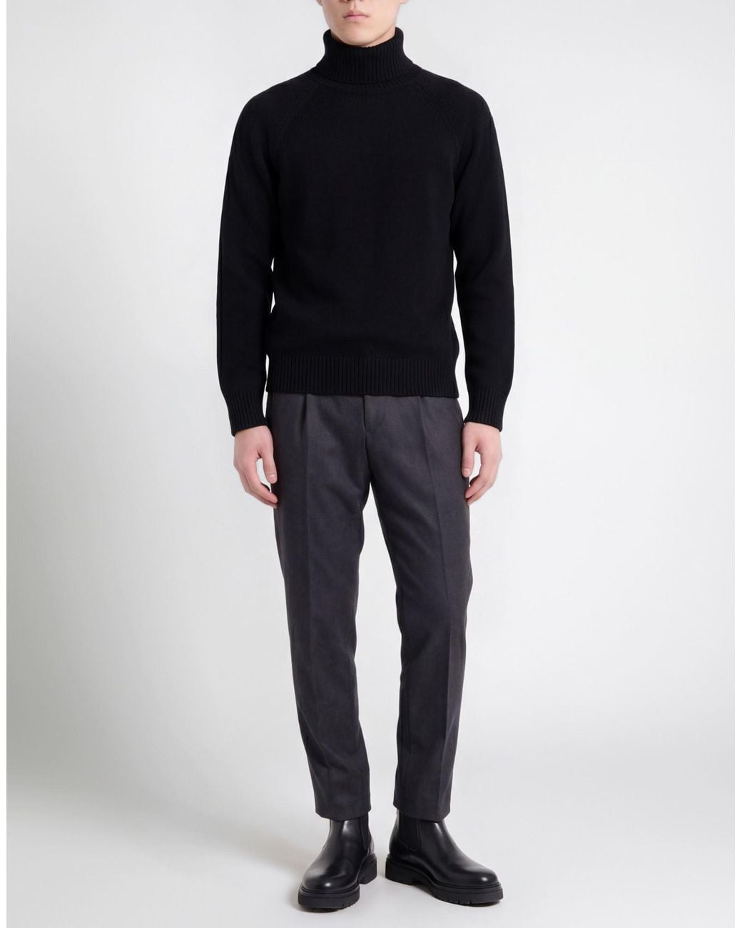 Paolo Pecora Black Turtleneck for men