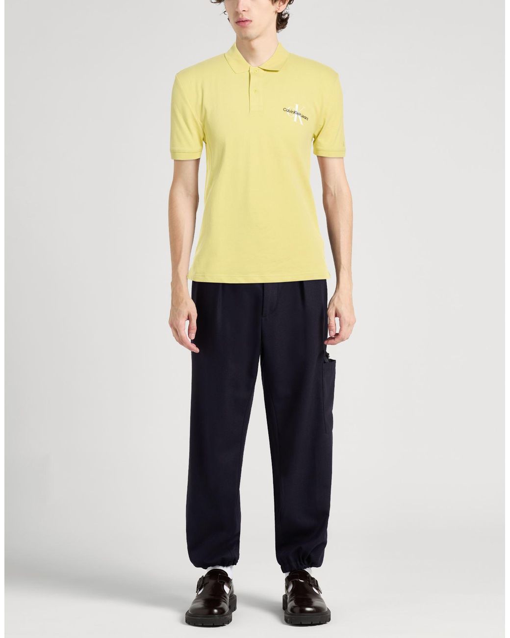 Calvin Klein Yellow Polo Shirt for men