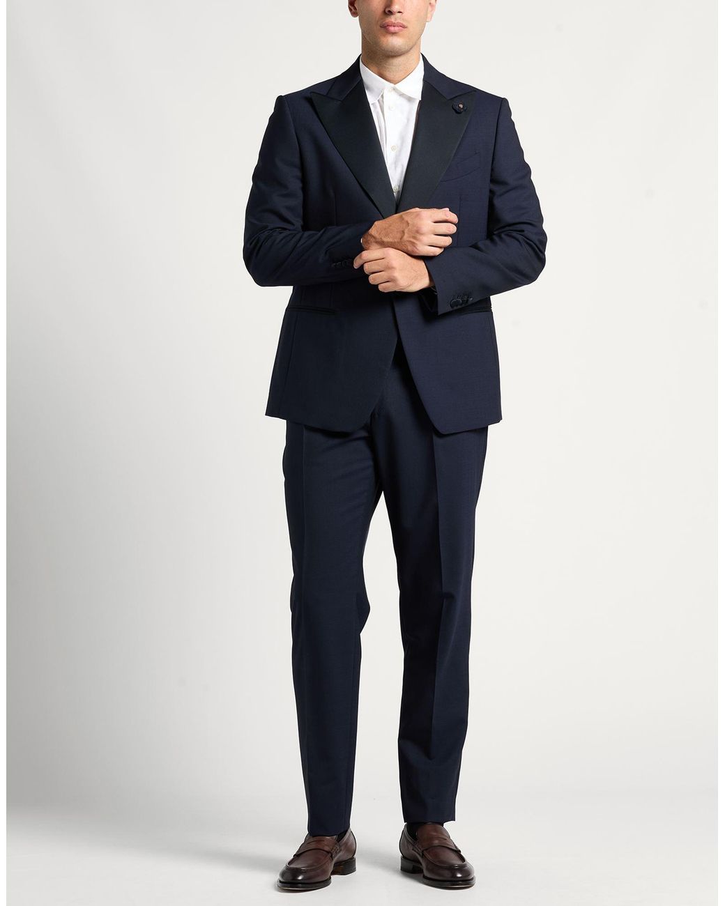 Lardini Blue Suit Wool for men