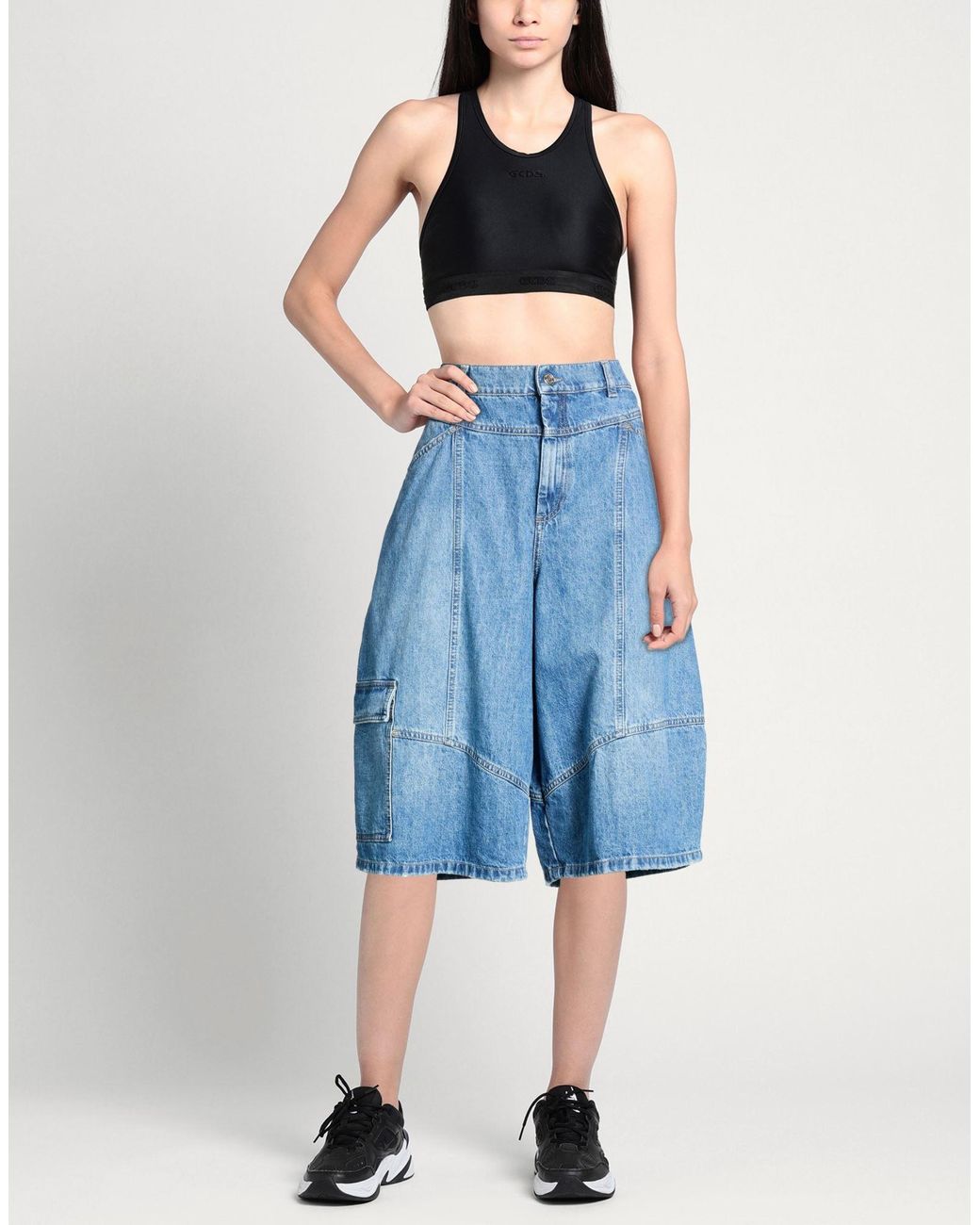 MAX&Co. Blue Denim Shorts Cotton