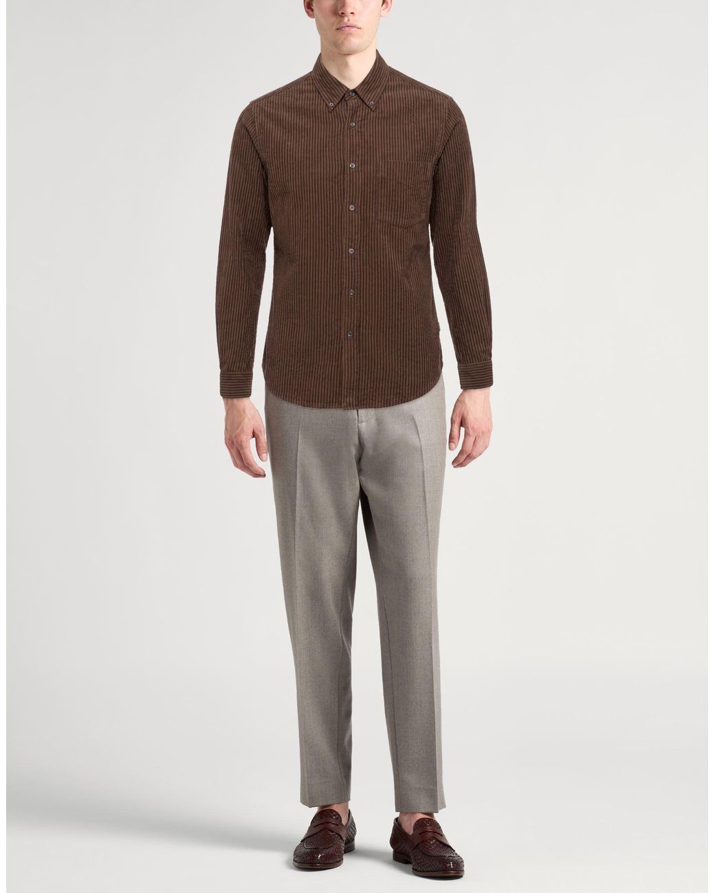 Aspesi Brown Shirt for men