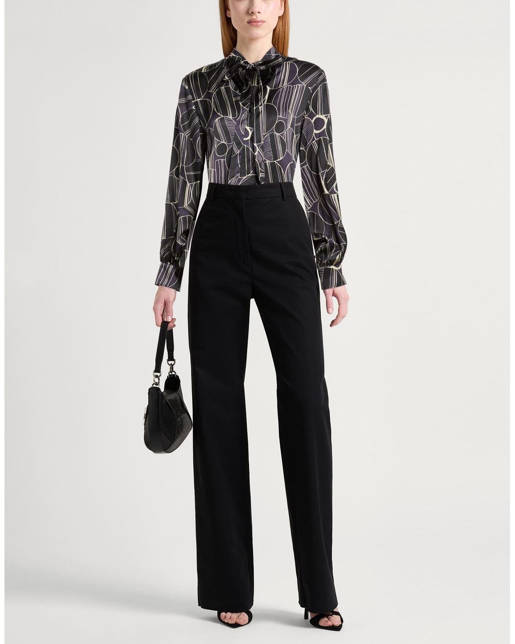 Manila Grace Black Shirt Viscose