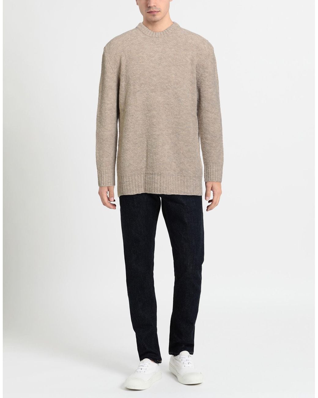 A PAPER KID Natural Jumper for men