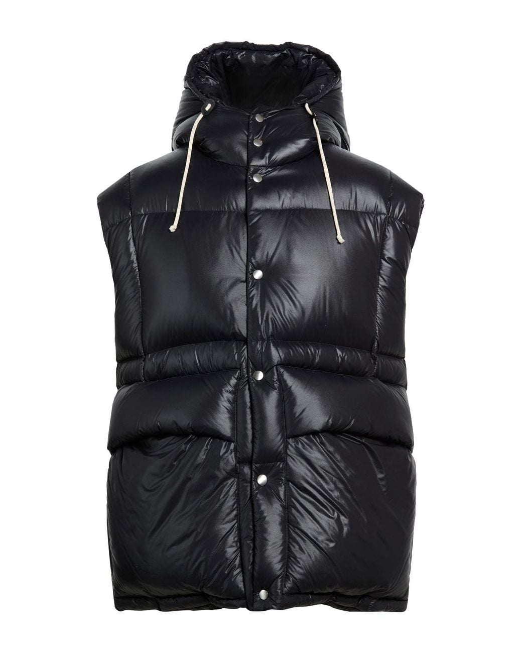 Jil Sander Black Vest Polyamide for men