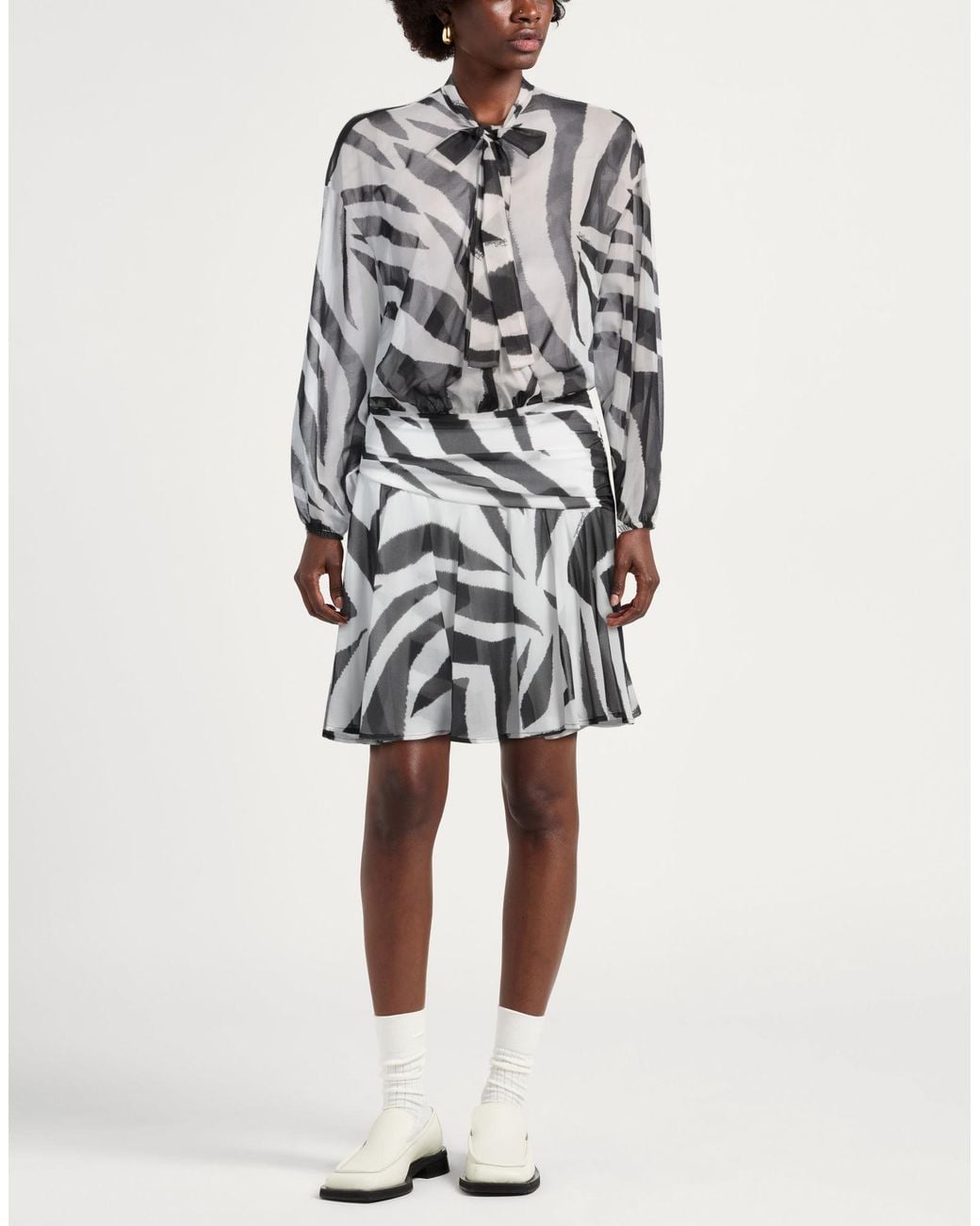 Just Cavalli White Midi Dress