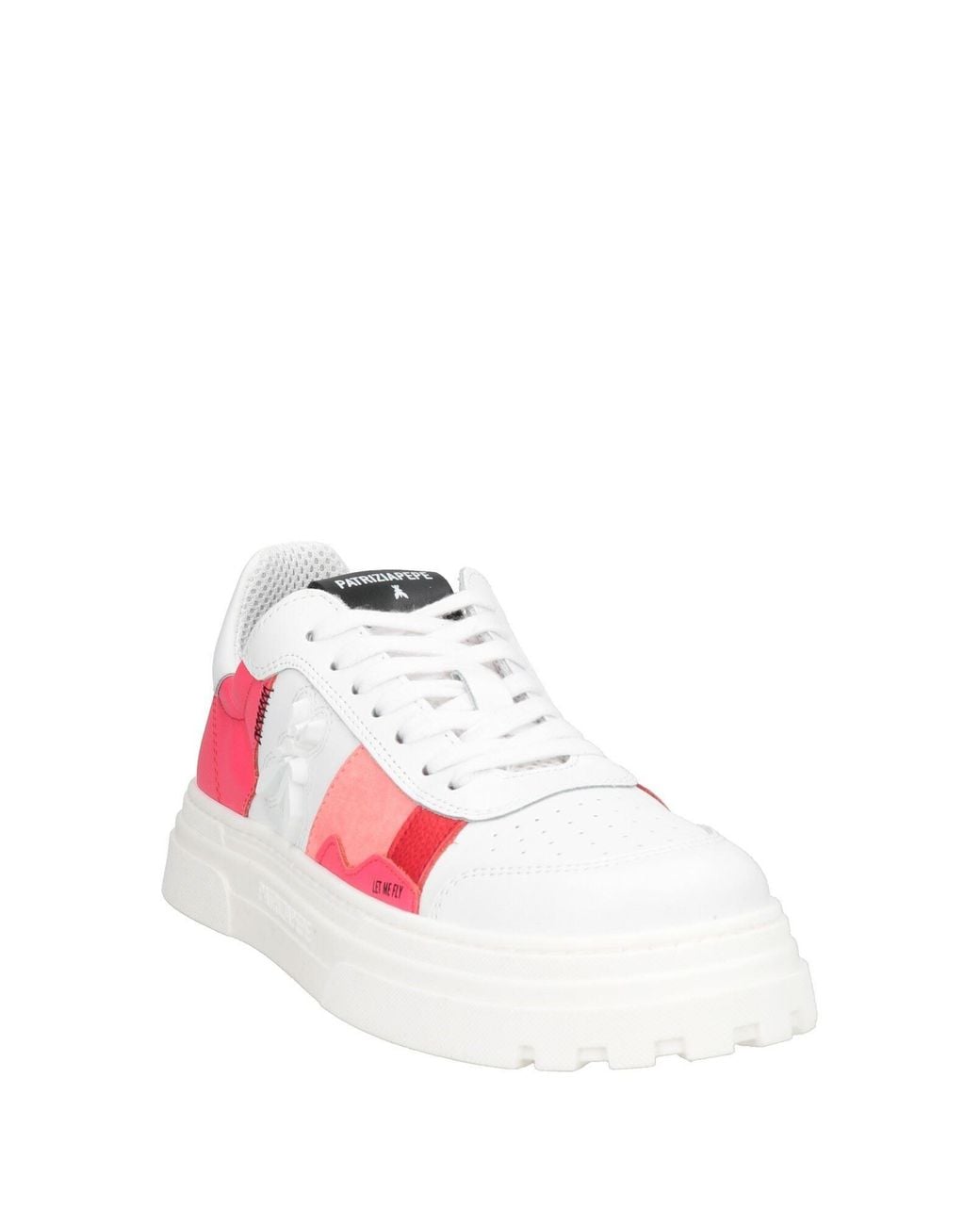 Patrizia Pepe Pink Sneakers Leather, Textile Fibers