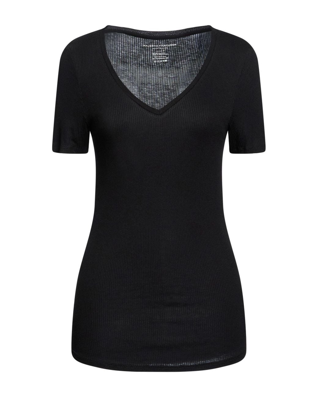 Majestic Filatures Black T-Shirt
