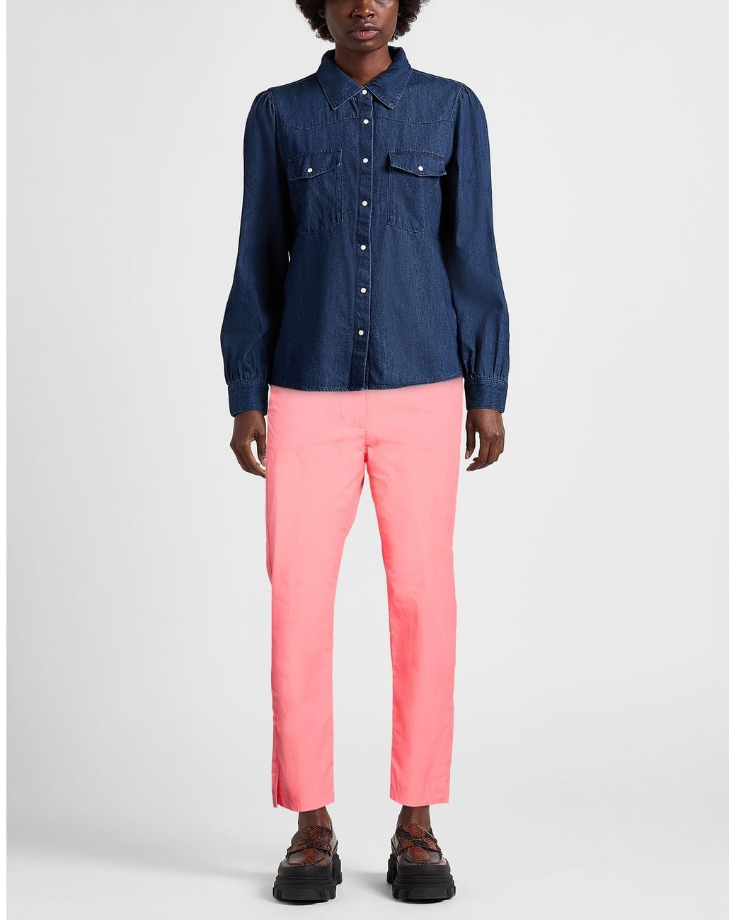 Patrizia Pepe Pink Pants Cotton, Polyamide, Elastane