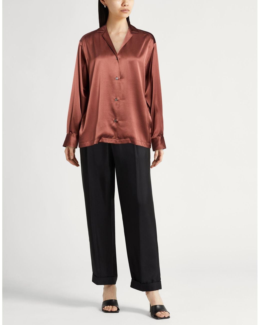 Camisa Roberto Collina de color Brown