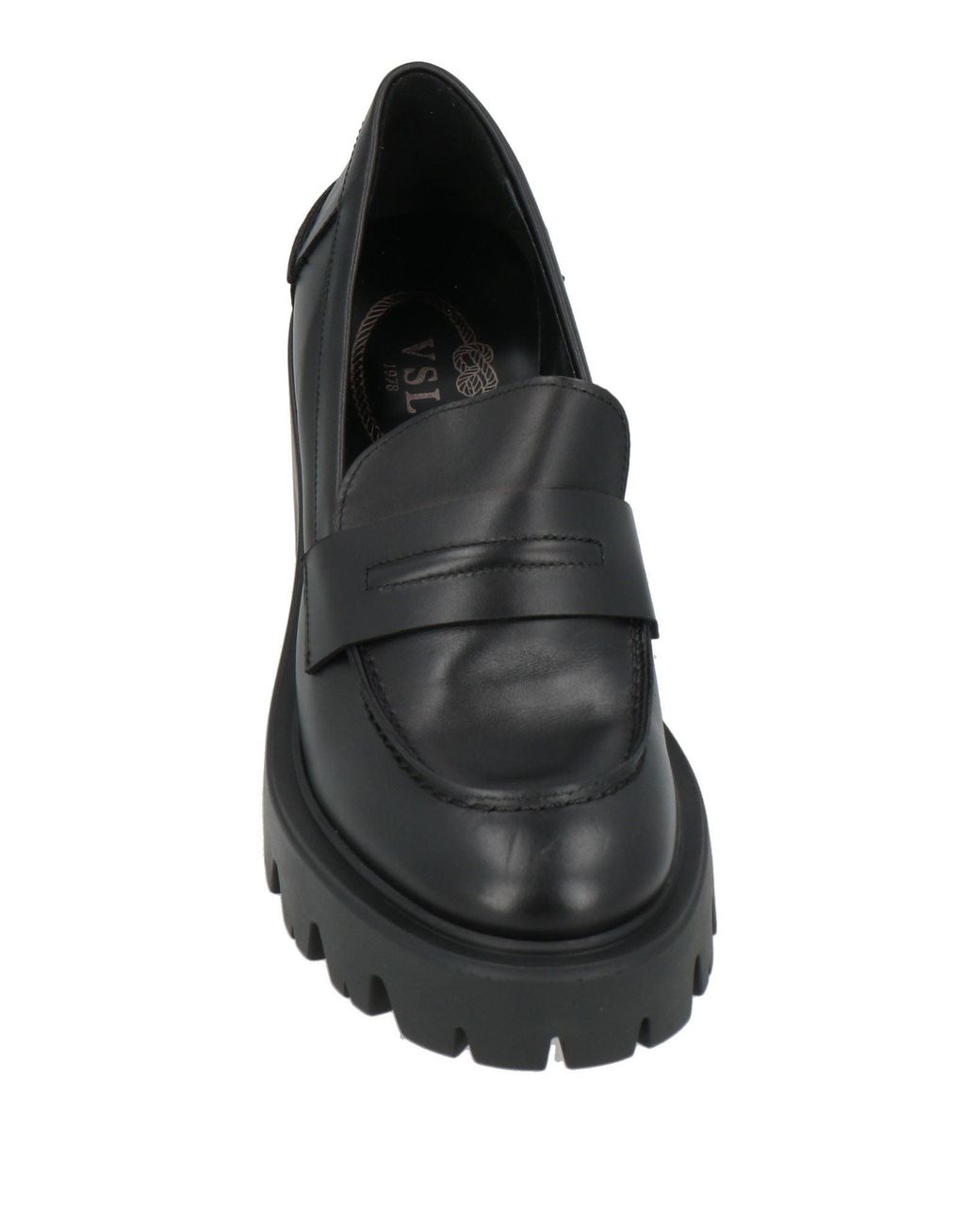 VSL Black Loafers Leather