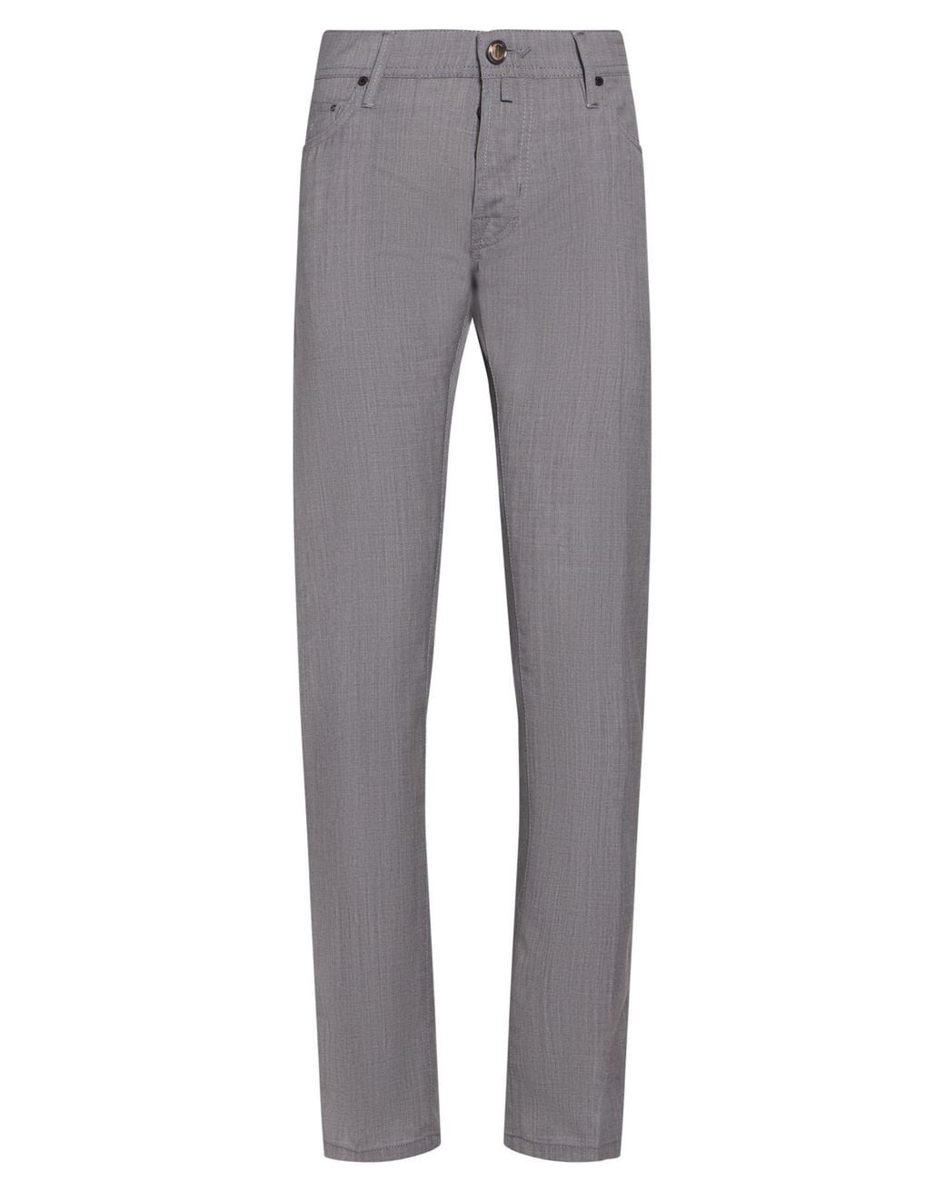 Jacob Cohen Gray Pants Virgin Wool, Elastane
