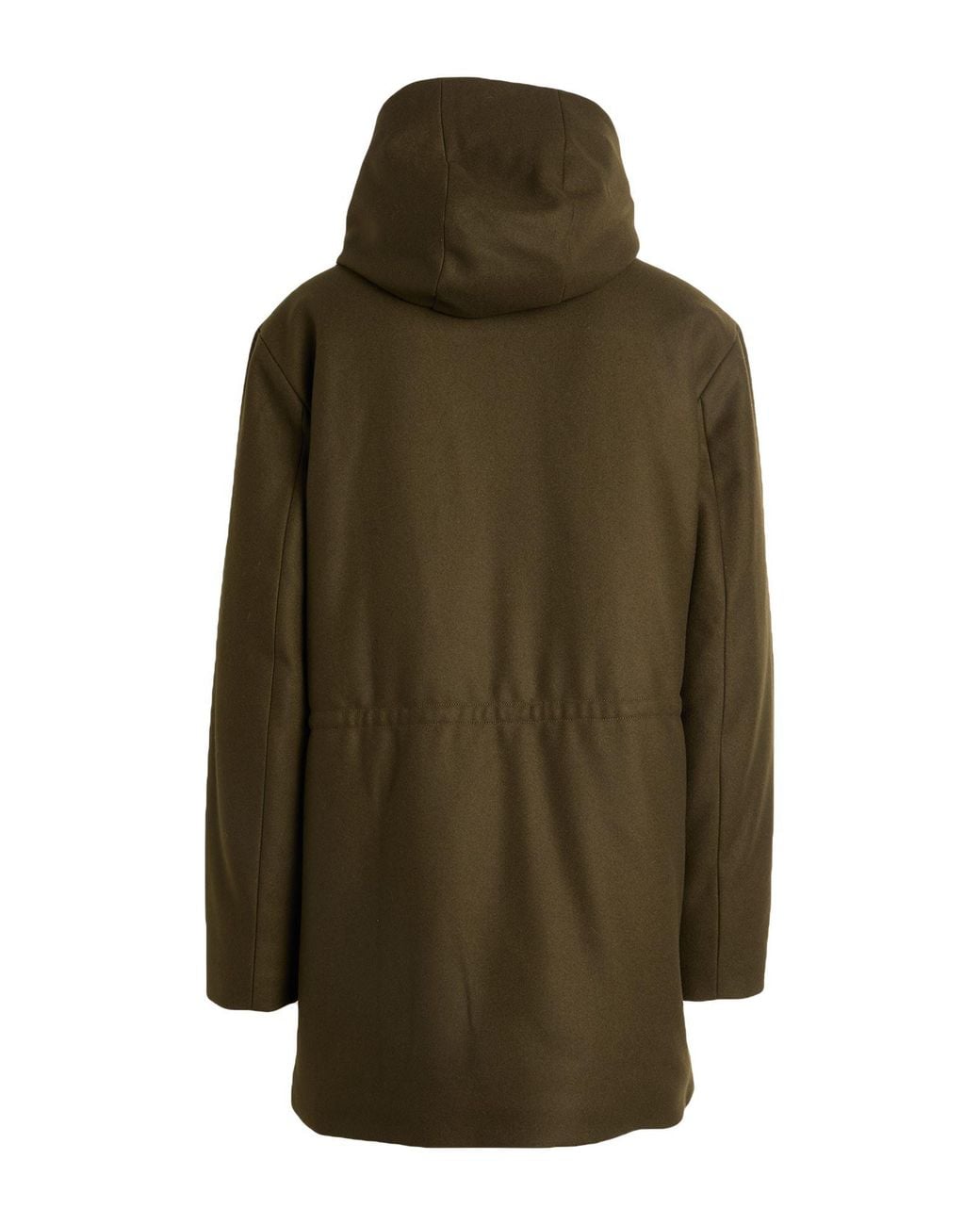 Sandro Gray Coat Wool, Polyamide, Cashmere for men