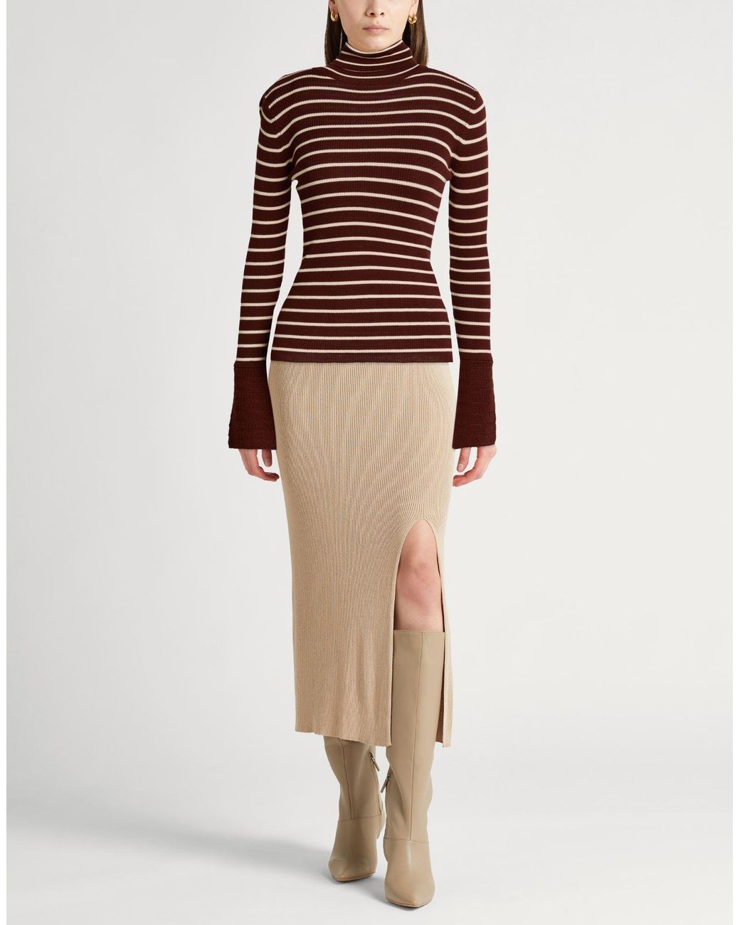 Alysi Red Rollkragenpullover