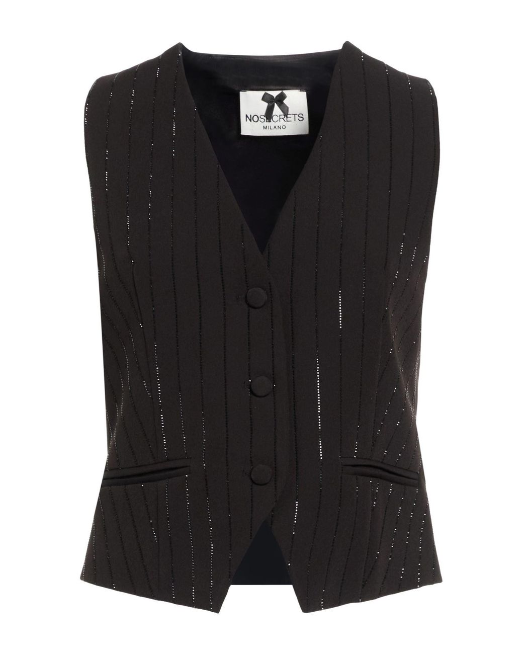 No Secrets Black Waistcoat