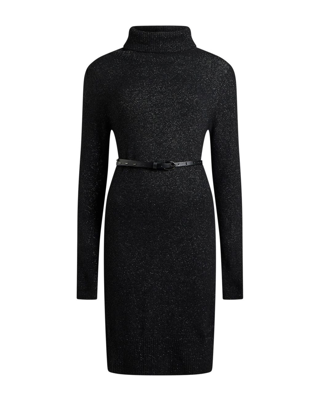 Liu Jo Black Mini Dress Acrylic, Polyamide, Wool, Polyester, Elastane