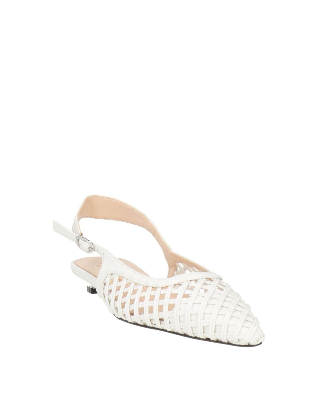 J.A.P. JOSE ANTONIO PEREIRA Natural Ballet Flats Textile Fibers