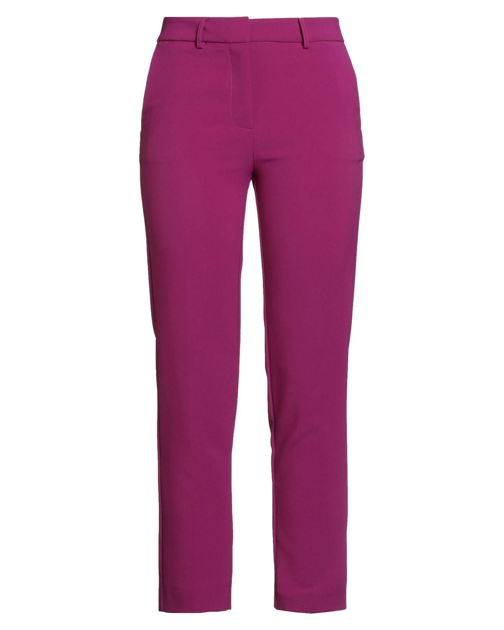 SIMONA CORSELLINI Purple Pants Polyester, Elastane