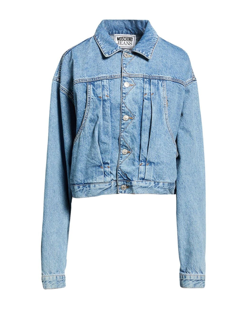 Moschino Blue Denim Outerwear