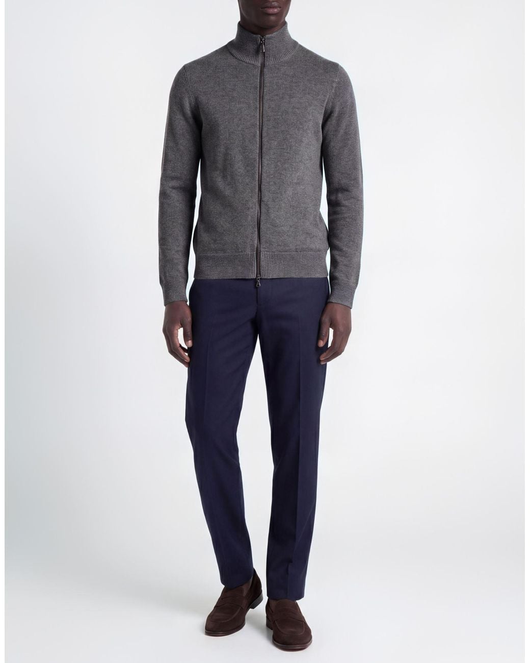 Alpha Studio Gray Cardigan for men