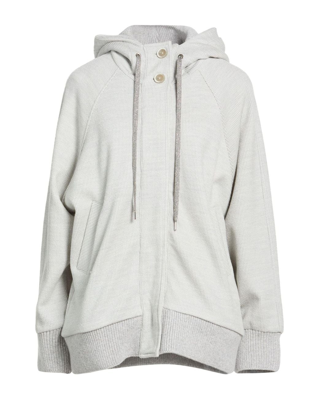 Eleventy Gray Light Sweatshirt Wool, Lyocell, Cotton, Polyamide, Synthetic Fibers