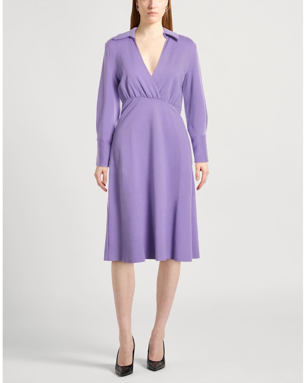 Liviana Conti Purple Midi Dresses